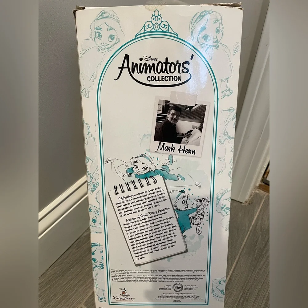 Disney Store Animators Collection Jasmine Doll & Raja Tiger 2015 Release*Read*